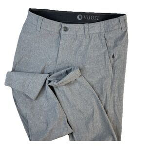 Vuori Aim Pants Men‎ Sz 30x31 Gray Performance Lightweight Stretch Wicking V431